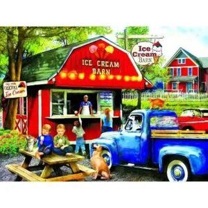 Ice Cream Barn 1000 Piece Jigsaw Puzzle – SunsOut – 20” x 27”